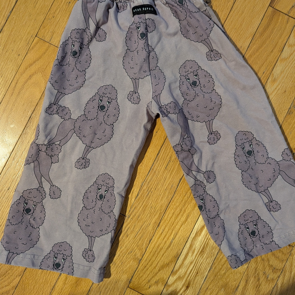 Dear Sophie Culottes with Poodle Print - Purple - Picture 2 of 4